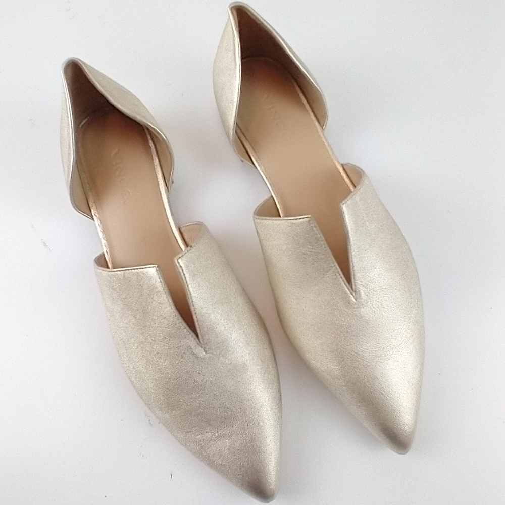 Vince Gold Darlington Flat Women's Size 7M NWOT